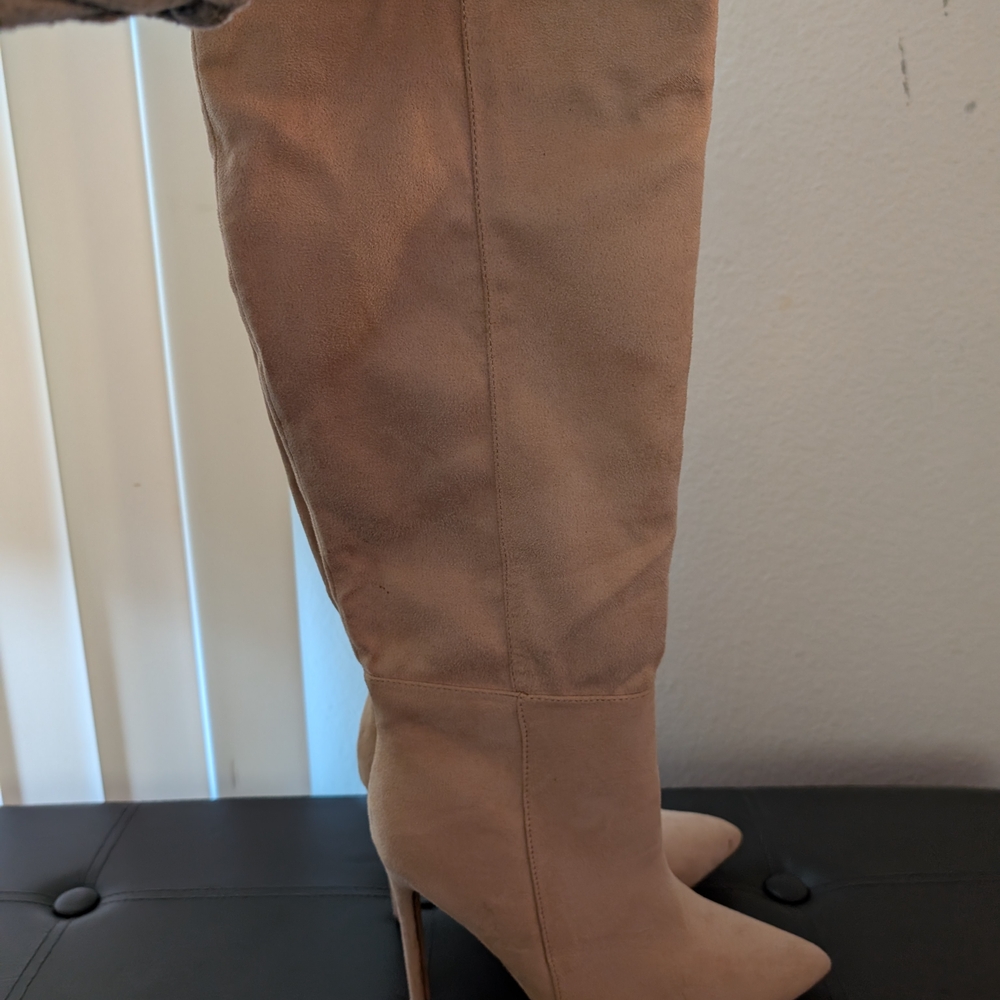 Elegant Tan Over-the-Knee Boots